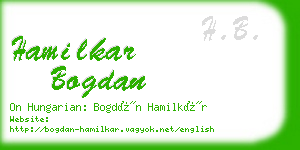 hamilkar bogdan business card